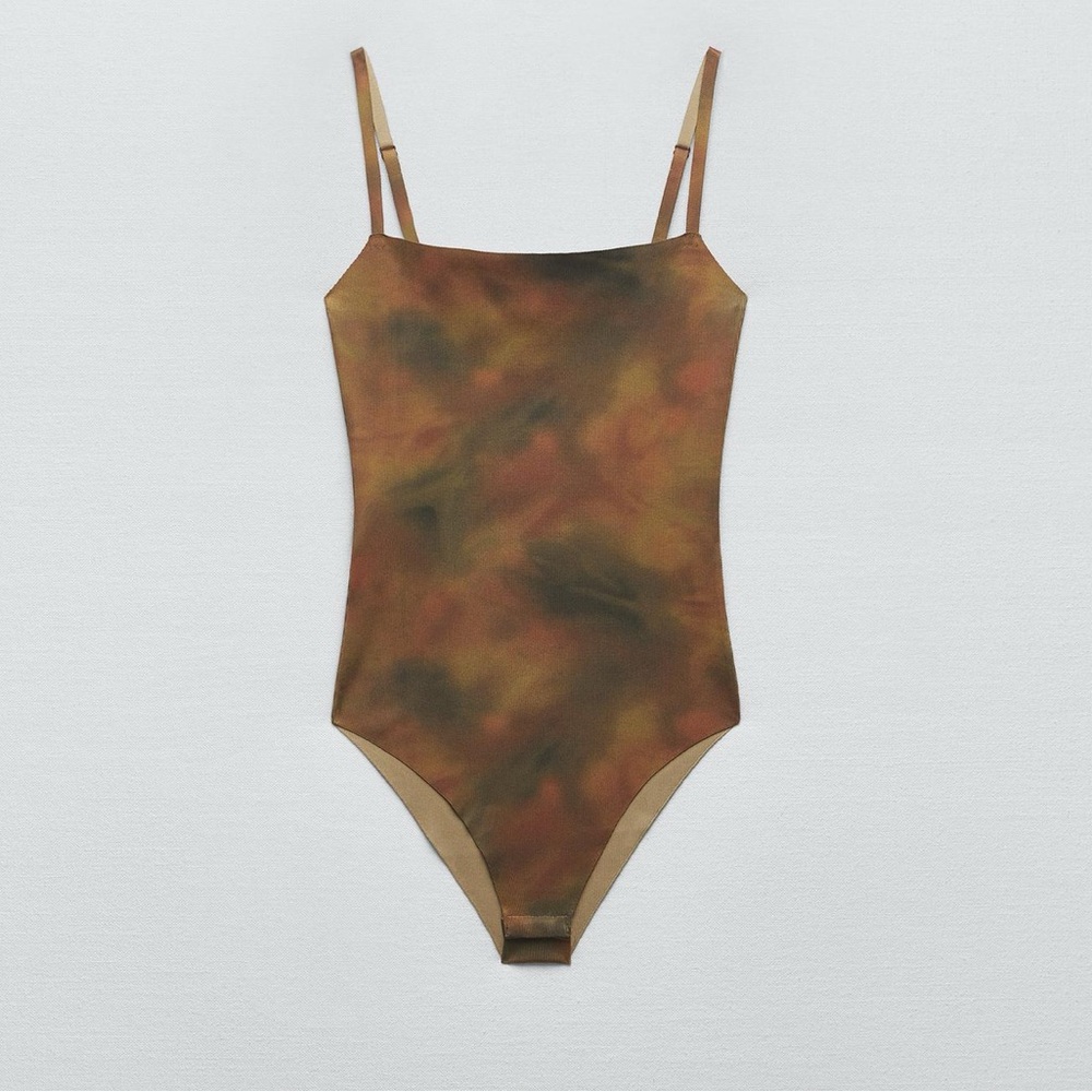 ZARA - Tie dye knit bodysuit